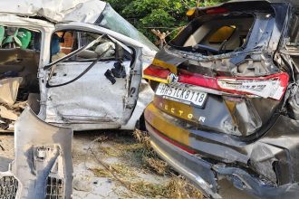 Three killed, four injured in a horrific road accident near JCB cut on National Highway in Ballabgarh