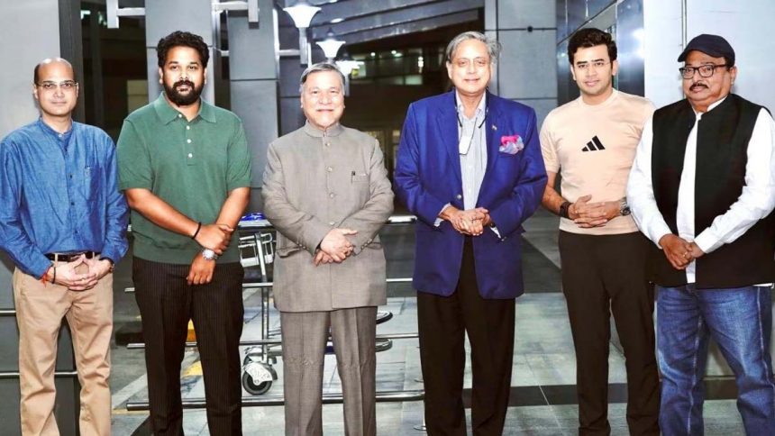 Tharoor's delegation returns from a visit to 5 countries