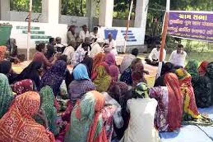 Voting took place for Panchayat elections in Gujarat