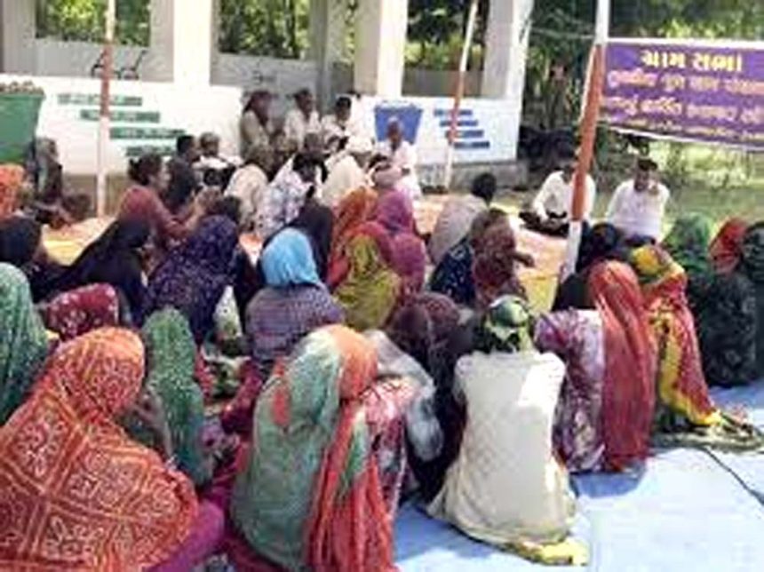 Voting took place for Panchayat elections in Gujarat