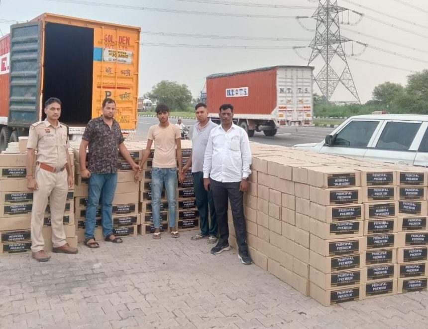 Under the able guidance of SP Varun Singla, Palwal police once again cracked down on illegal liquor smuggling