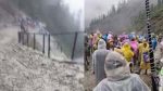 Woman dies in landslide on Amarnath route, Yatra halted