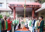 On Independence Day, Manav Seva Samiti honoured talents, prominent social worker Hukam Chand Lamba hoisted the flag