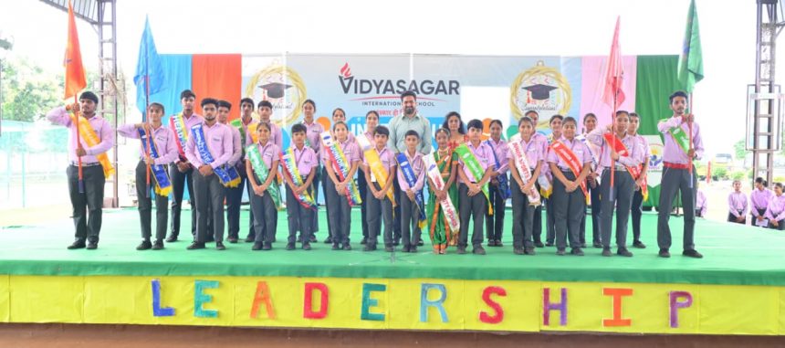 Selection of Head Girl and Head Boy in Vidyasagar International School, Gharauda