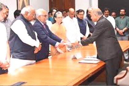 Vice Presidential Election- I.N.D.I.A candidate B Sudarshan Reddy files nomination