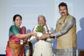 Rajya Sabha Deputy Chairman Harivansh Narayan Singh unveiled a book on advocacy journalism at Manav Rachna