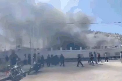 Violence in Ladakh, BJP office set on fire: CRPF vehicle set ablaze by protesters demanding statehood