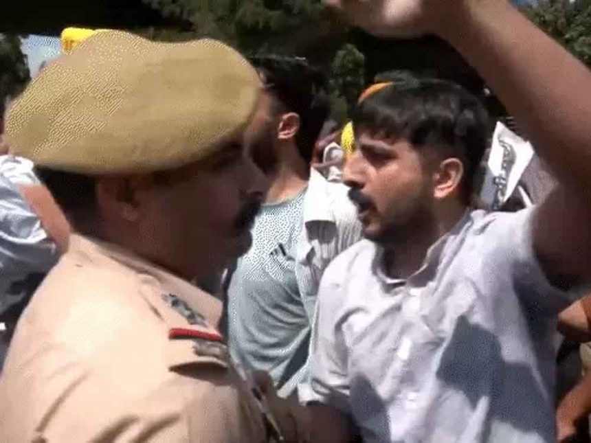 AAP MLA arrested in Jammu and Kashmir, party workers protest