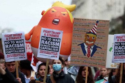 Thousands take to the streets in Britain to protest Trump's state visit