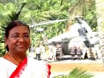 President Murmu's helicopter gets stuck in a ditch in Kerala