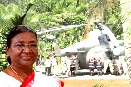President Murmu's helicopter gets stuck in a ditch in Kerala