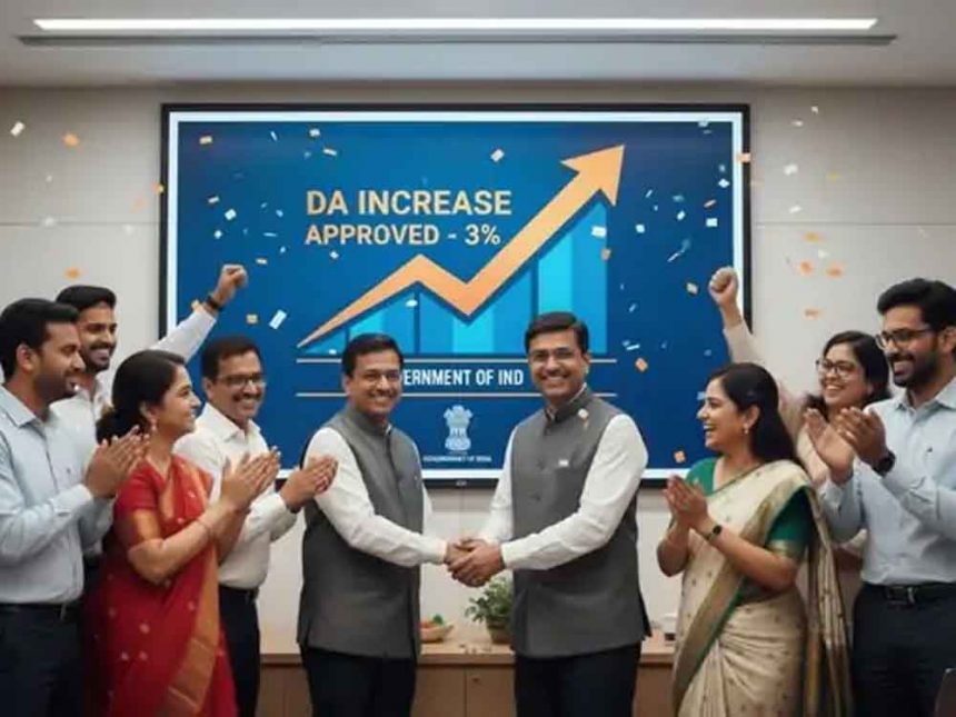 Dearness allowance of central employees increased by 3%: 49 lakh employees