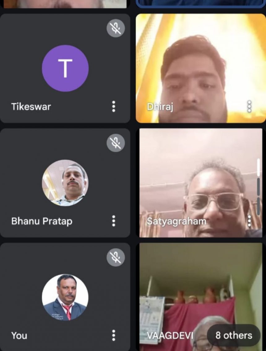 Rashtriya Journalists Federation (RPM) organised monthly Google Meet