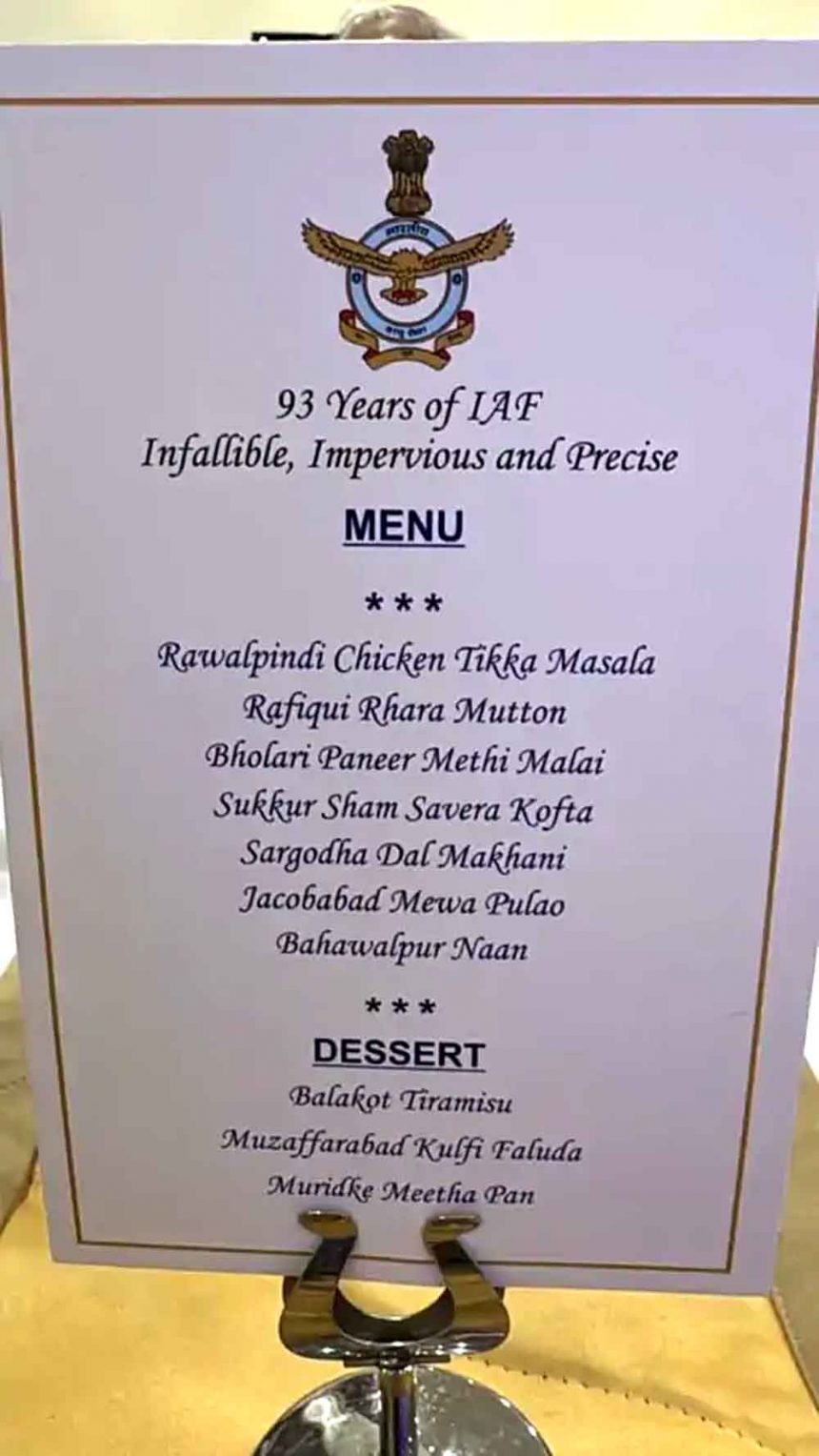 Dishes named after Pakistani cities served on Air Force Day
