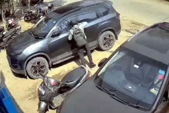 12 lakh rupees in cash stolen by breaking the car window