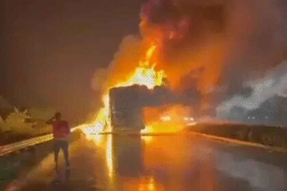 Kurnool bus accident: Driver, cleaner arrested; Claim: 234 smartphones on the bus exploded and started a fire.