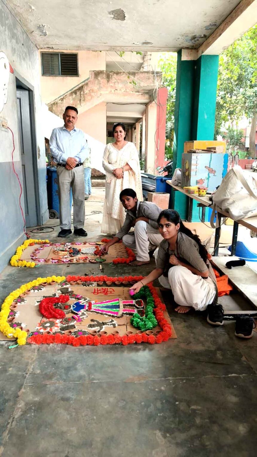 Painting competition on the eve of Haryana Day