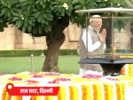 PM Modi arrives at Raj Ghat to pay floral tribute to Mahatma Gandhi on his 156th birth anniversary