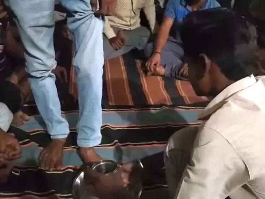 In MP, a young man was made to wash his feet and was given the same water to drink.