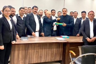 Lawyers celebrated at Lawyer Chamber Sector 12 on becoming the Chief Justice of the Hon'ble Supreme Court - Advocate Shivdutt Vashisht