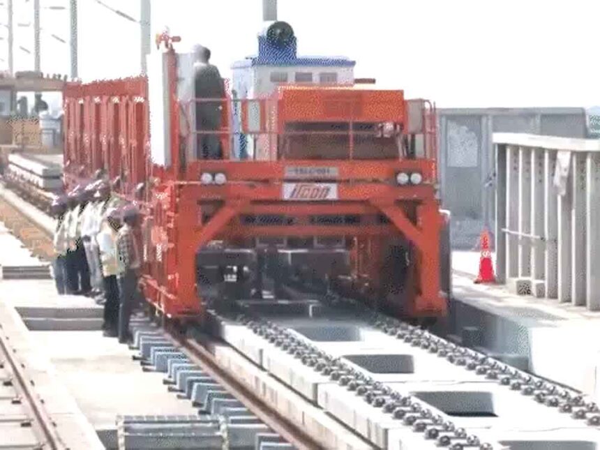 PM Modi inspects bullet train station in Surat