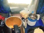 Woman cooks noodles in electric kettle on train, also makes tea for 15 people
