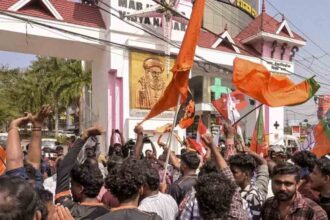 The NDA won the local body elections in the constituency represented by Shashi Tharoor.