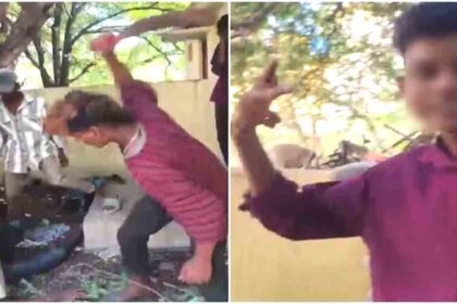 A worker was attacked with weapons in Tamil Nadu: he was struck on the head.