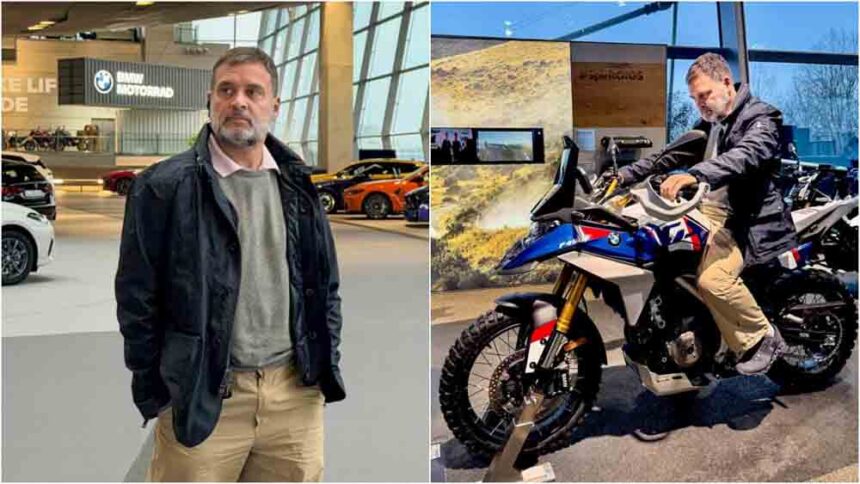 Rahul Gandhi visited the BMW plant in Munich: He said that manufacturing is declining in India.