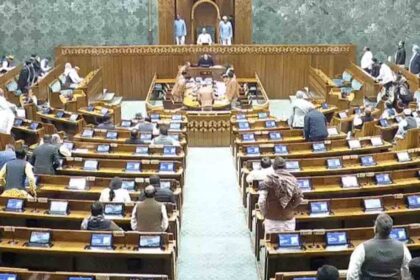 MPs hold overnight protest on the steps of Parliament.
