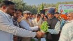 MLA Moolchand Sharma distributed two lakh flowering plants and issued a strict warning against illegal encroachments.