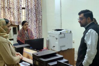 The Deputy Commissioner conducted a surprise inspection of the tehsil office and ordered action against absent employees.