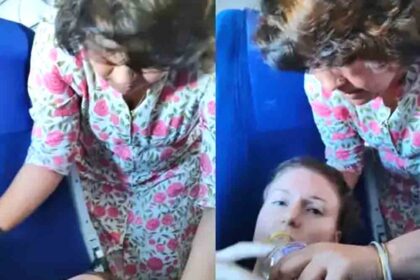 A former MLA saved an American woman's life on a flight.