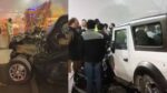 On the Delhi-Mathura National Highway, a drunk Scorpio driver completely wrecked a Mercedes and a Thar, leaving one person injured.