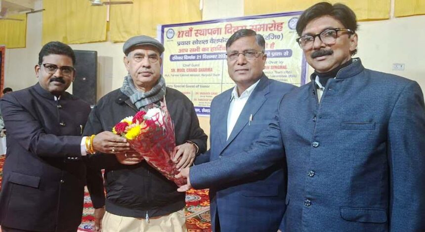 Prayas Welfare Society is spreading new light in society by providing education to underprivileged children: Moolchand Sharma