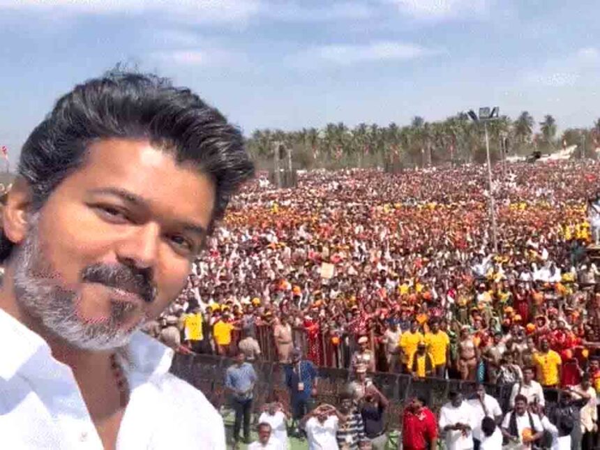 Vijay's first rally in Tamil Nadu after the Karur stampede.