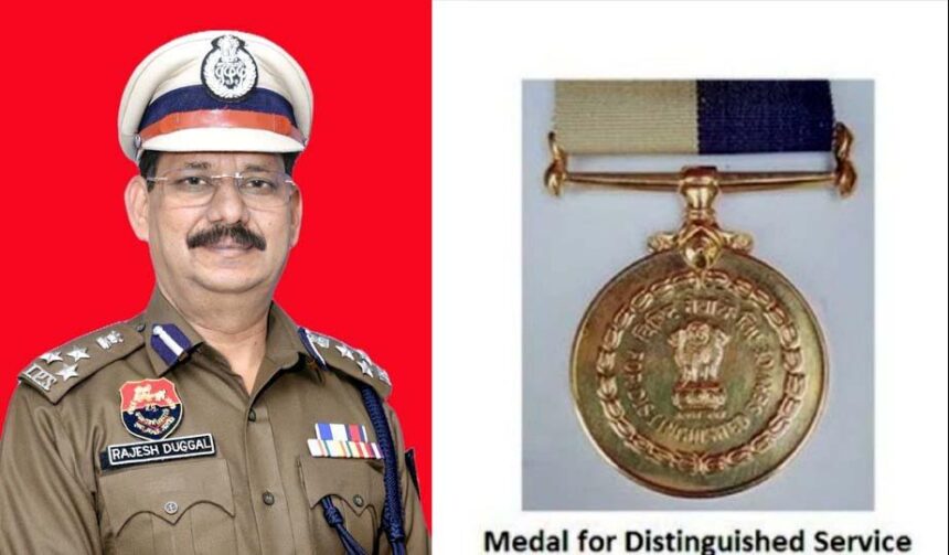 Joint Commissioner of Police Rajesh Duggal awarded the President's Medal