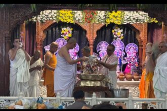Celebration of Nityananda Prabhu's incarnation day at ISKCON Faridabad