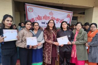 Women displayed their sports skills and enthusiasm at Sector-12 Sports Complex.