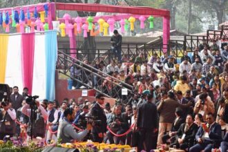 The 39th Surajkund International Self-Reliant Crafts Fair was inaugurated in a grand manner at Surajkund.