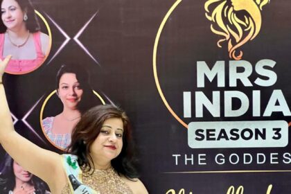 Manisha Agarwal from Greater Faridabad achieved a remarkable feat in the grand finale of Mrs India – The Goddess Season 3