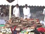 Ajit Pawar's last rites, wife offers Ganga water, sons perform last rites