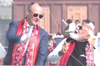 Modi met with the German Chancellor and they flew kites together: PM said India and Germany are close partners.