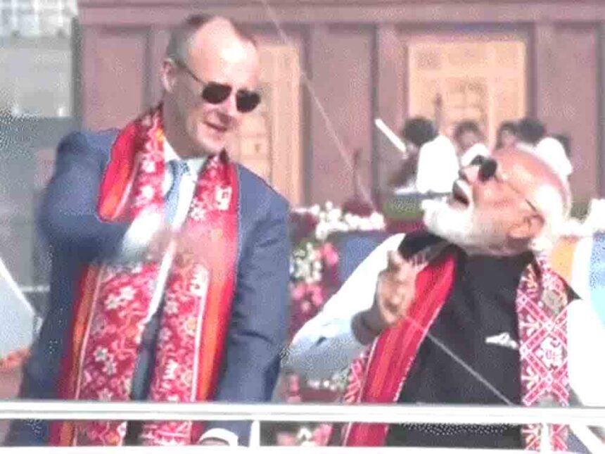 Modi met with the German Chancellor and they flew kites together: PM said India and Germany are close partners.