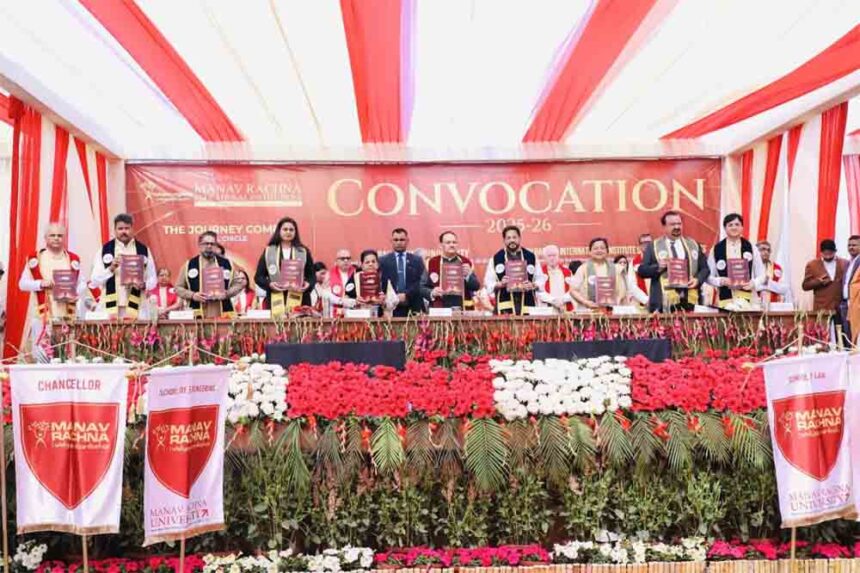 2,150 students awarded degrees at Manav Rachna: Union Minister J.P. Nadda mentions increase in the number of AIIMS from 6 to 23