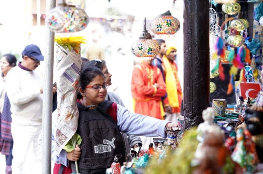 Handicrafts, handlooms and organic products of the artisans are becoming the center of attraction.