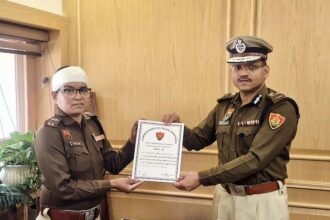 Policemen injured in Surajkund fair accident honored