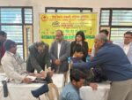 District Red Cross Society Faridabad organised a screening test to provide artificial limbs and assistive devices to the disabled and senior citizens.