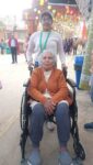 Commendable initiative of Red Cross Society under the guidance of DC Ayush Sinha: 16 wheelchair volunteers deployed to take senior citizens and differently-abled on a tour of the fair.