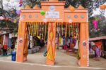 Uttar Pradesh and Meghalaya pavilions attract tourists' attention at the Surajkund Fair.